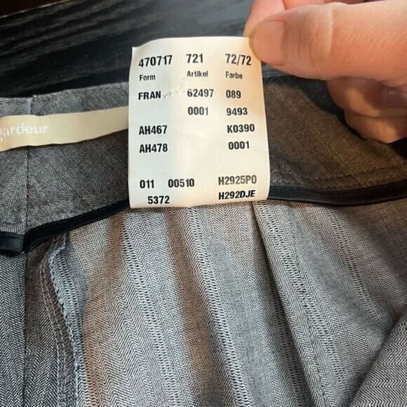 Gardeur Women's Fran Pinstripe Flat Front Trouser Dress Pants Gray Size 8 NWOT - Picture 11 of 12